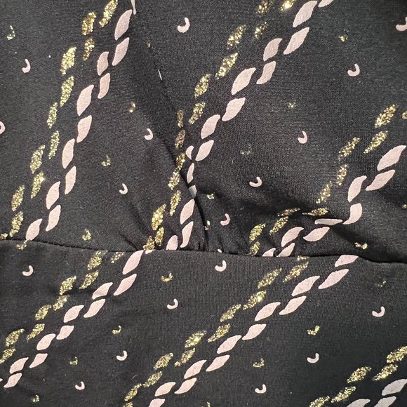 Ally B. Surplice Attached Necklace Large Top Short Sleeve Chain Design Y2K - Picture 8 of 12